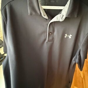 Under Armour Men's Black Polo Shirt